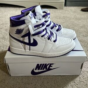 Women’s Jordan 1s Court Purple